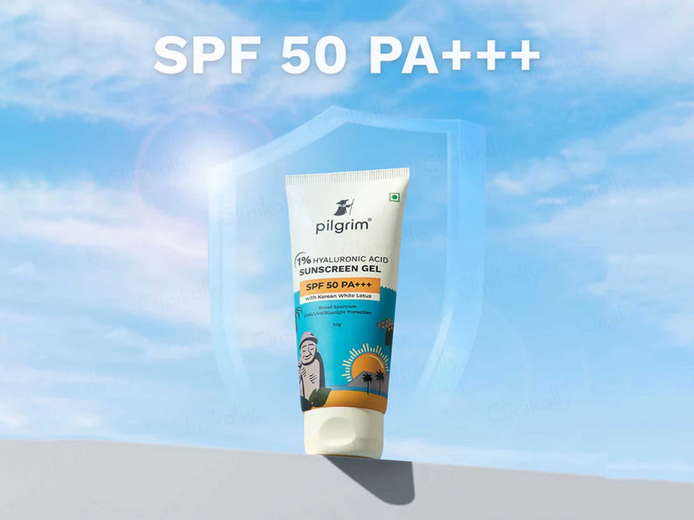 Pilgrim 1% Hyaluronic Acid Sunscreen Gel SPF 50 PA+++