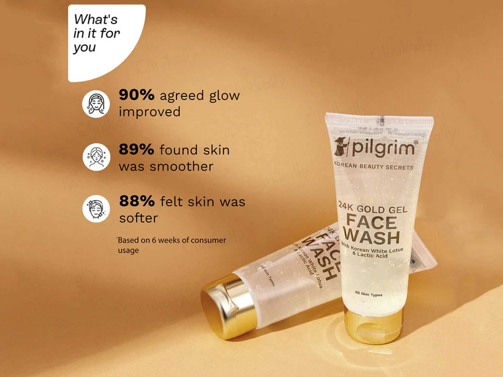 Pilgrim 24K Gold Gel Face Wash