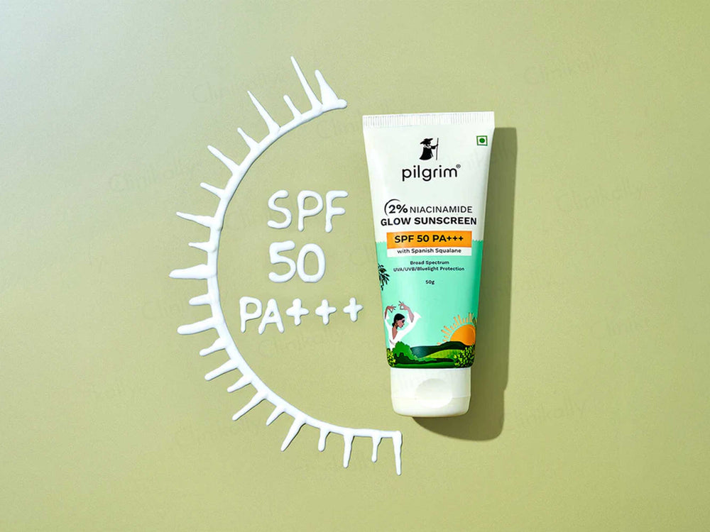 Pilgrim 2% Niacinamide Glow Sunscreen SPF 50 PA+++