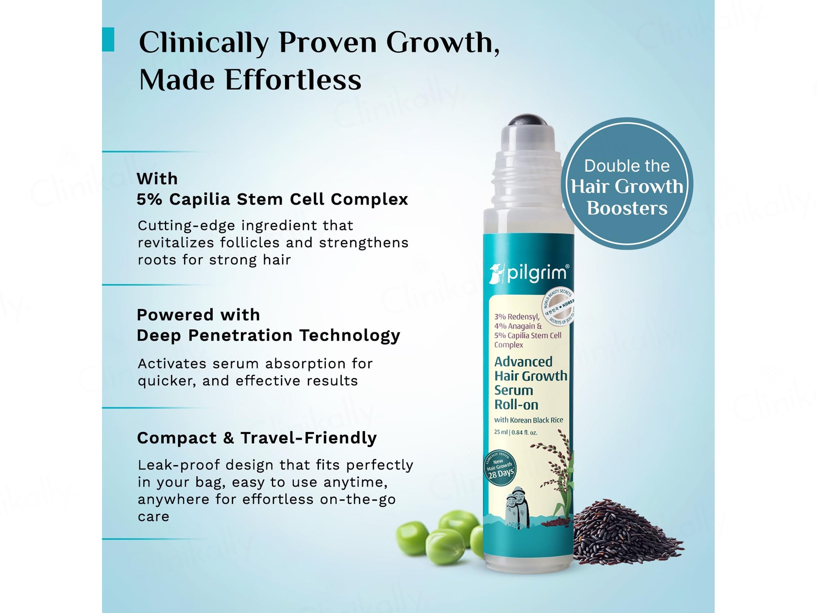 Pilgrim Advanced Hair Growth Serum Roll-On