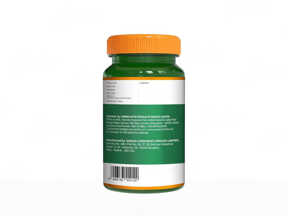 Pure Nutrition Biotin 10000mcg Veg Tablet