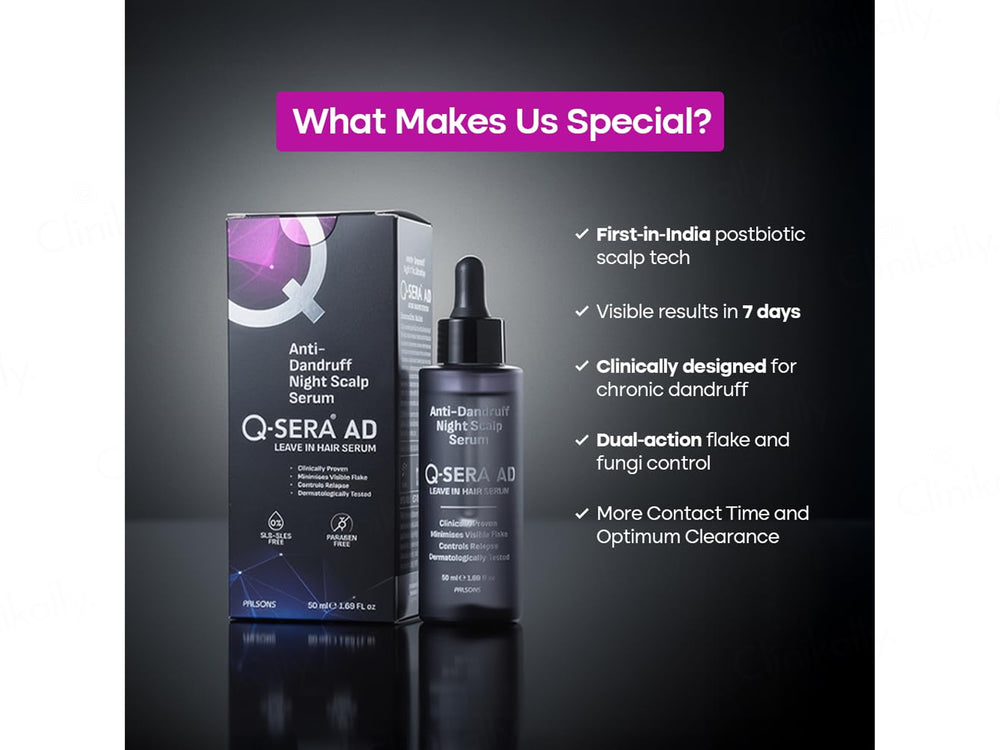 Q-Sera AD Anti-Dandruff Night Scalp Leave-In Hair Serum