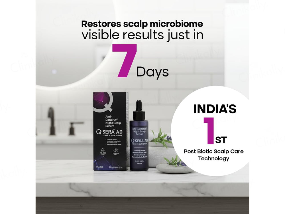 Q-Sera AD Anti-Dandruff Night Scalp Leave-In Hair Serum