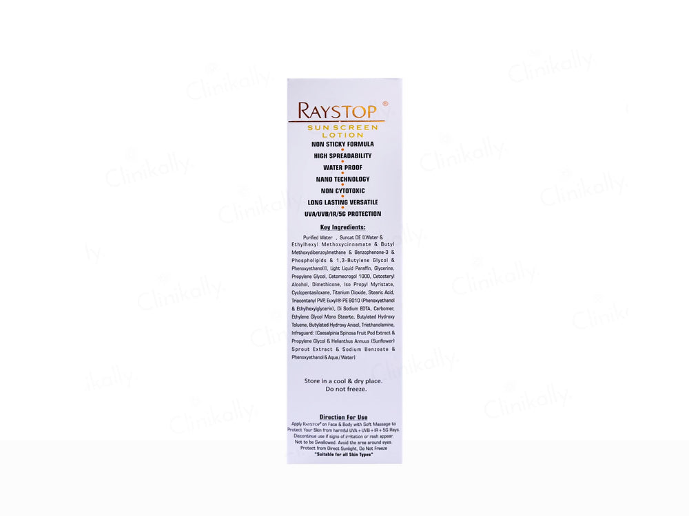 Raystop Sunscreen Lotion SPF 50 PA+++