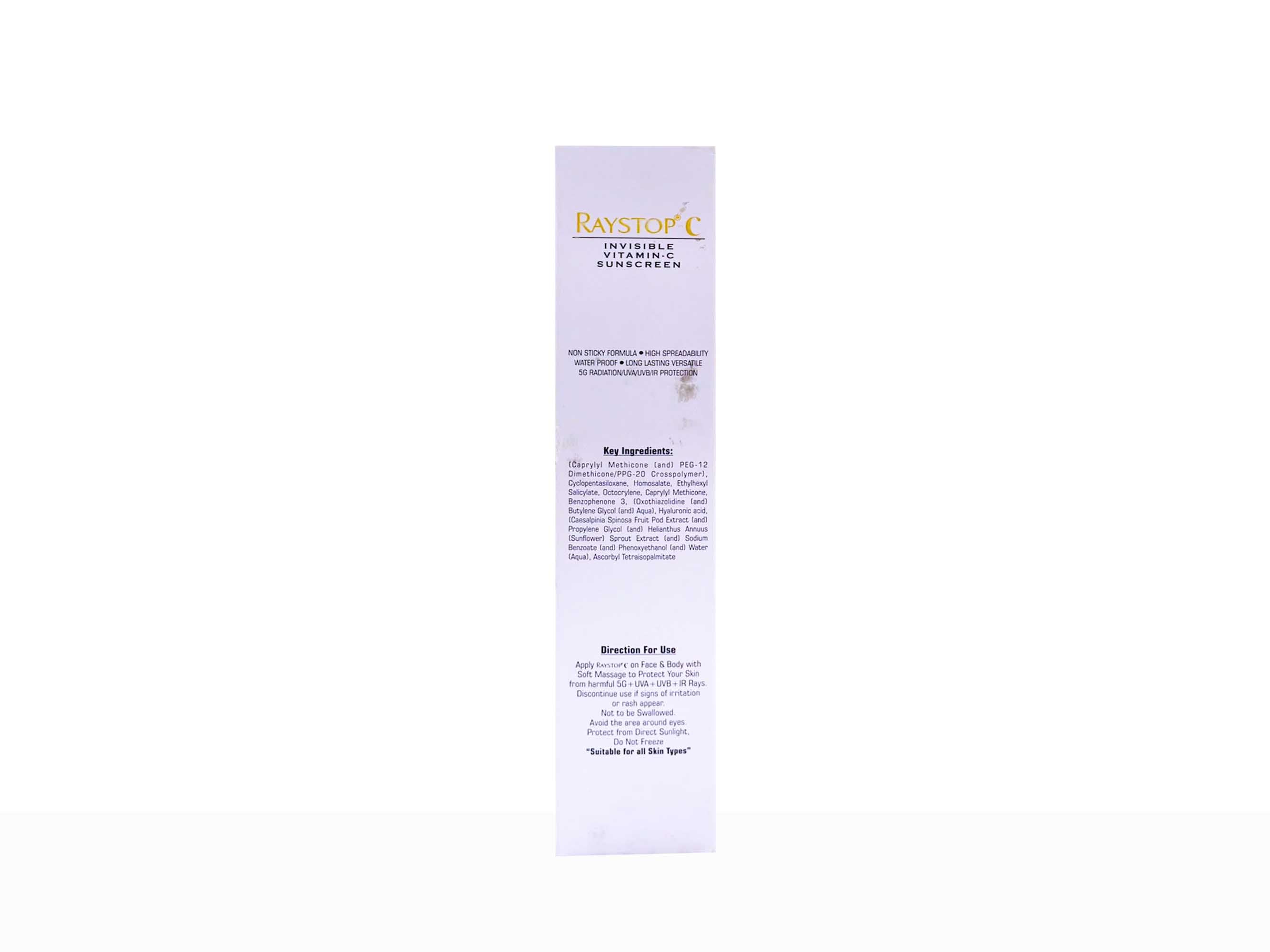 Raystop C Invisible Vitamin-C Sunscreen SPF 50 PA+++