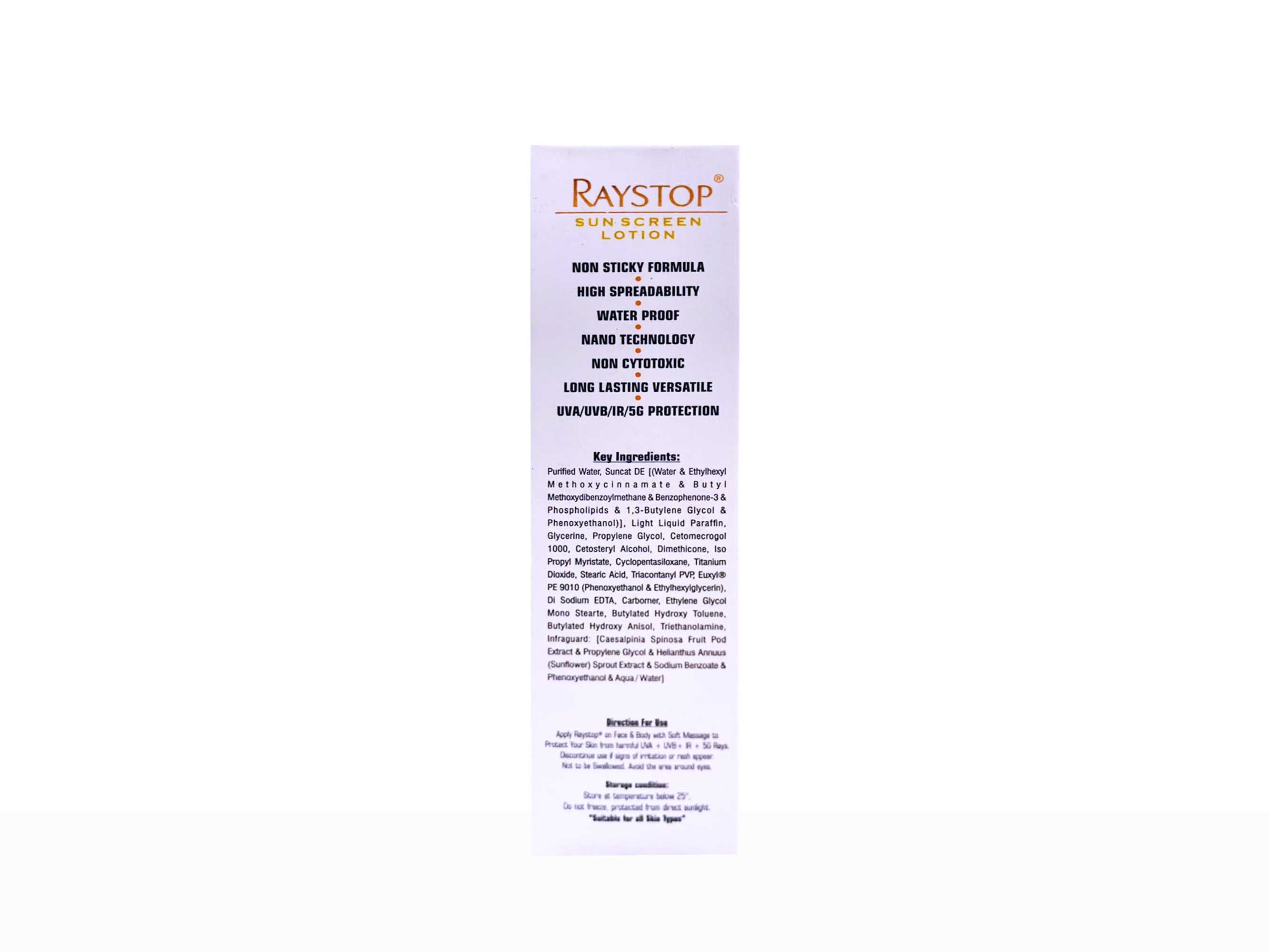 Raystop Sunscreen Lotion SPF 50 PA+++