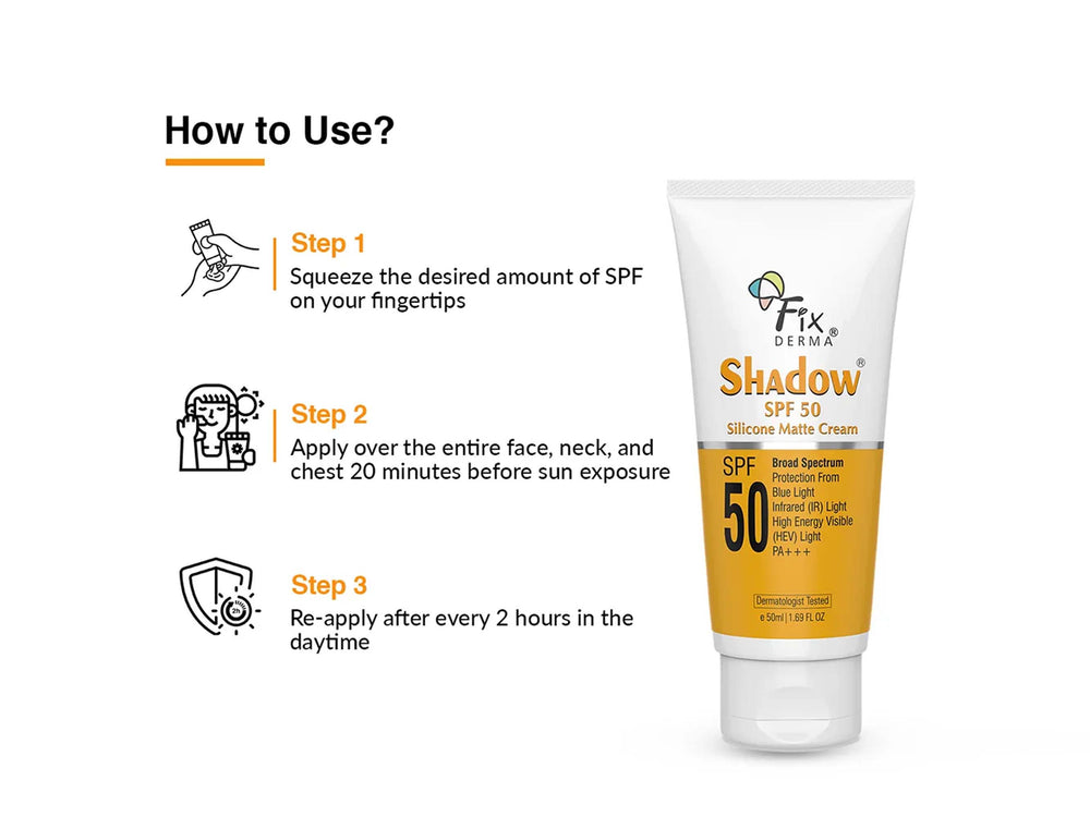 Fixderma Shadow Silicone Matte Cream SPF 50 PA+++