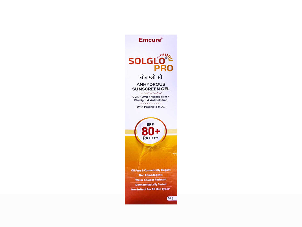 Solglo Pro Anhydrous Sunscreen Gel SPF 80+ PA++++