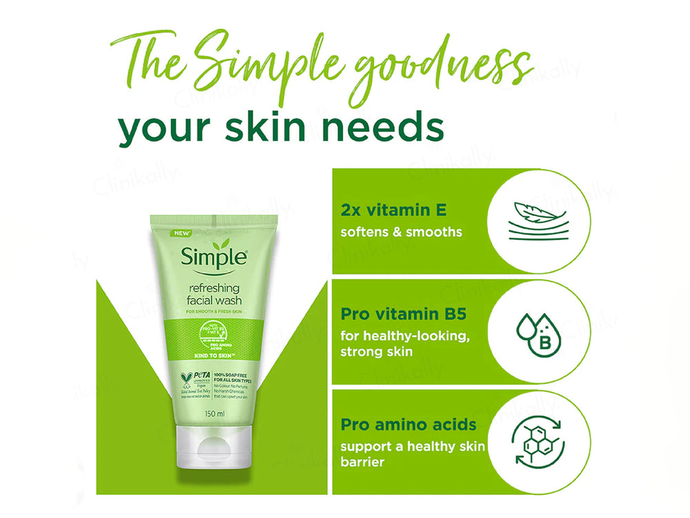 Simple Kind To Skin Refreshing Facial Wash