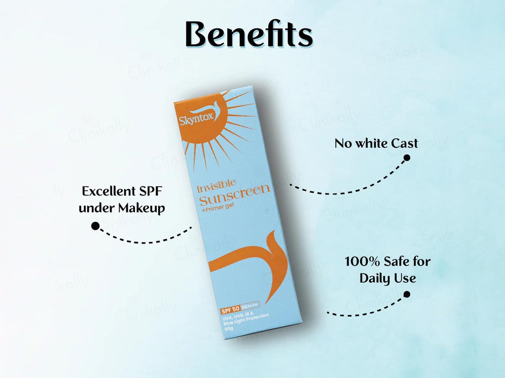 Skyntox Invisible +Primer Sunscreen Gel SPF 50 PA++++