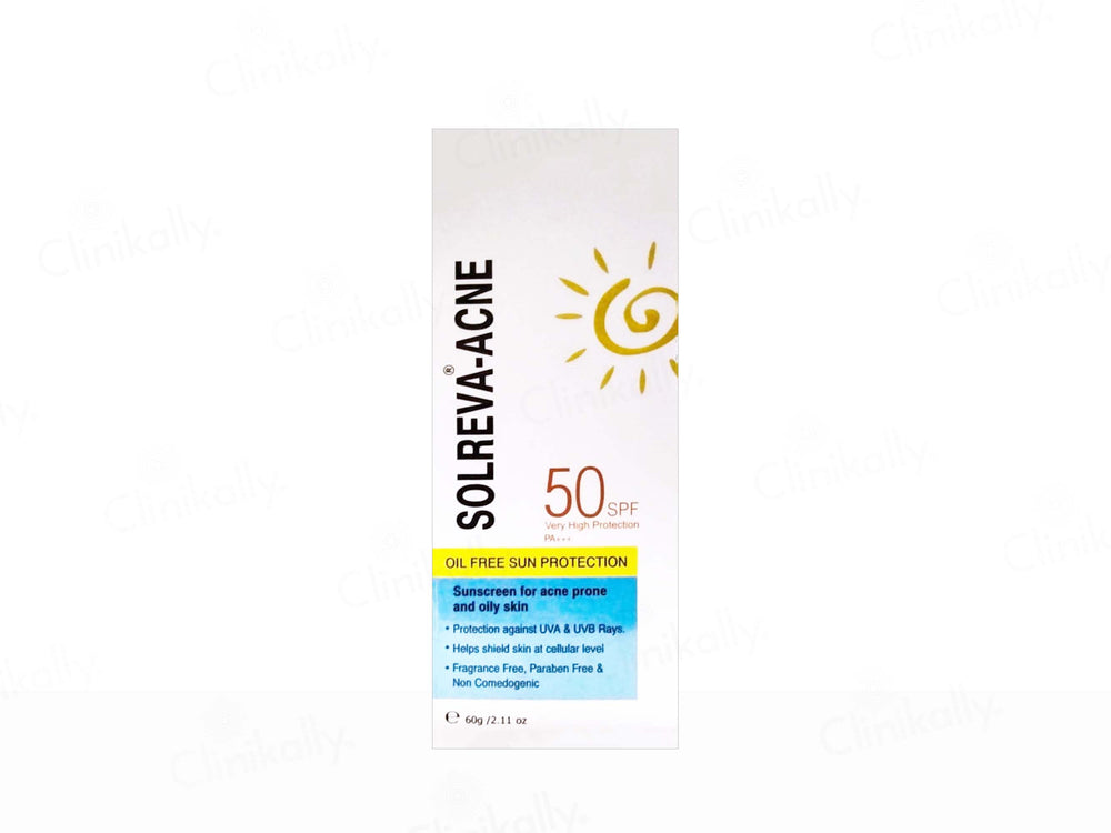 Solreva-Acne Sunscreen SPF 50 PA+++