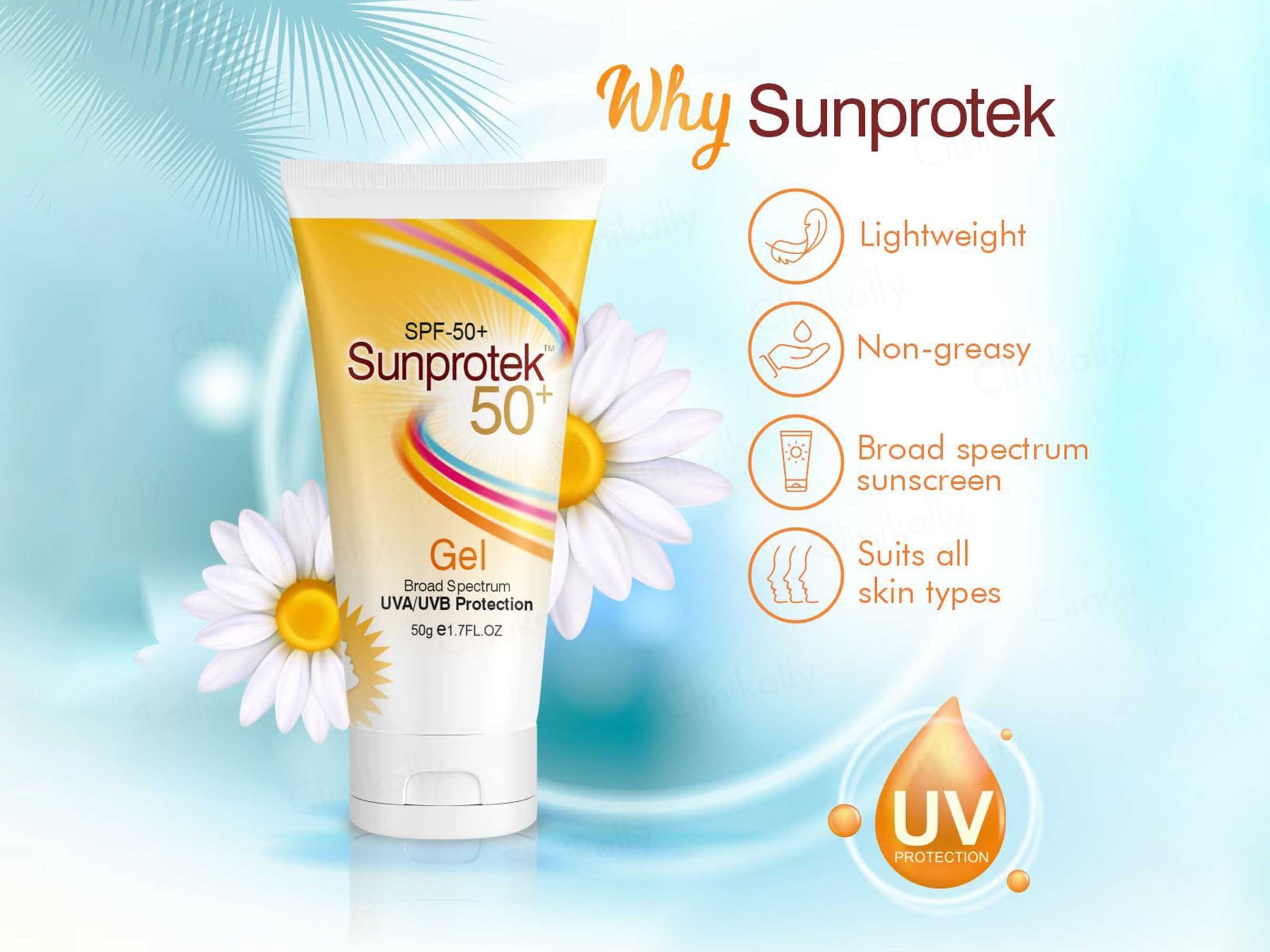 Sunprotek Sunscreen Gel SPF 50+ PA+++