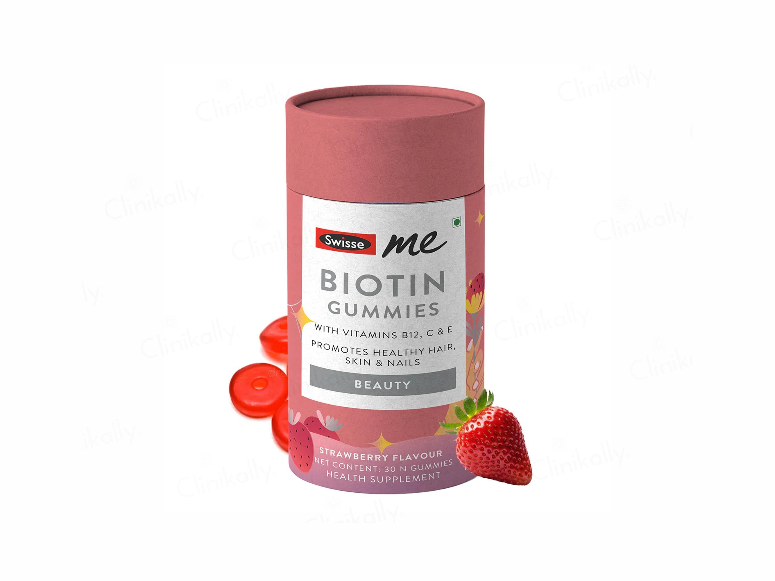 SwisseMe Beauty Biotin Gummies - Strawberry Flavour