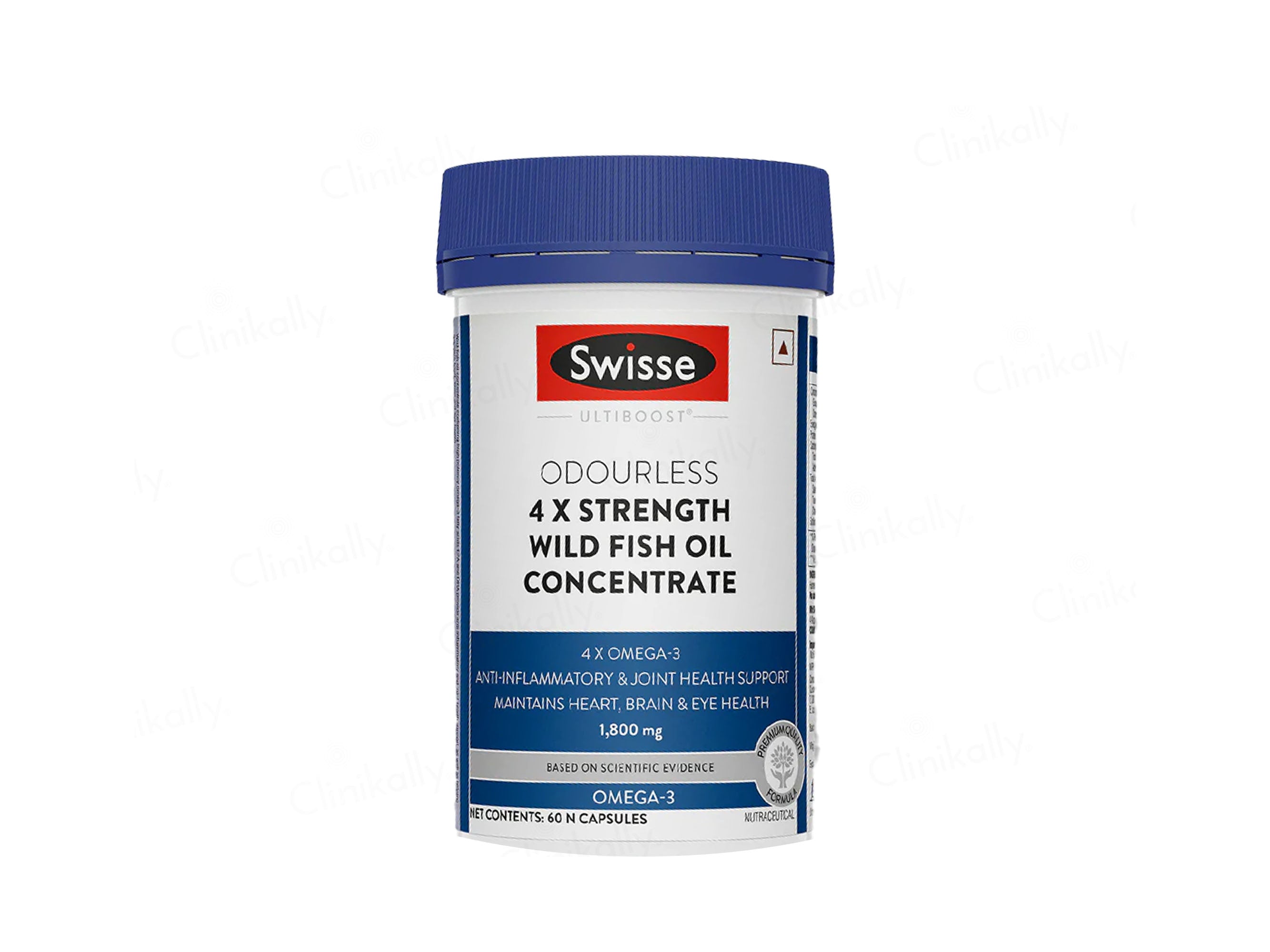 Swisse Ultiboost Odourless 4X Strength Omega-3 1800mg Wild Fish Oil Capsule