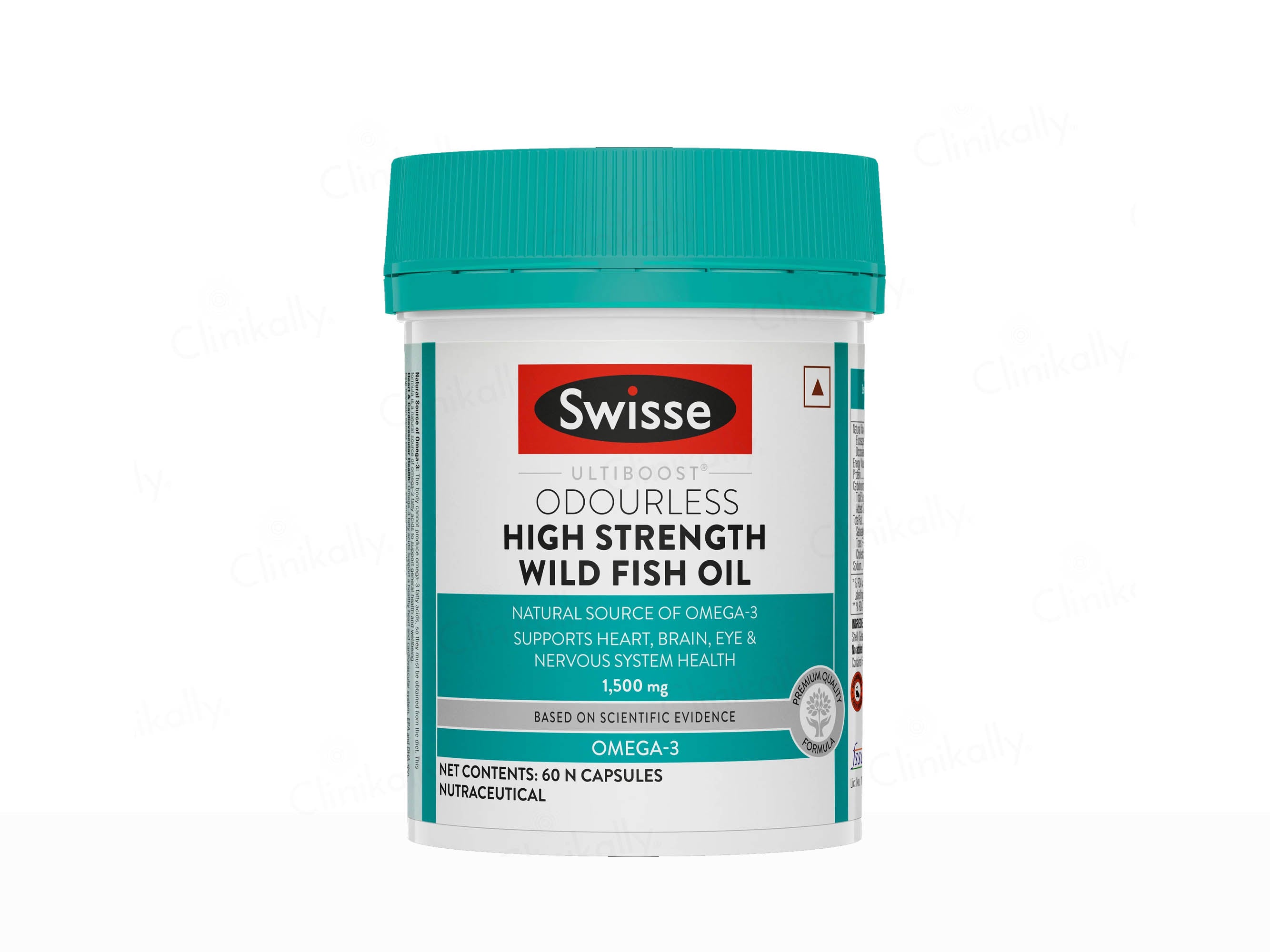 Swisse Ultiboost Odourless High Strength Omega-3 1500mg Wild Fish Oil Capsule