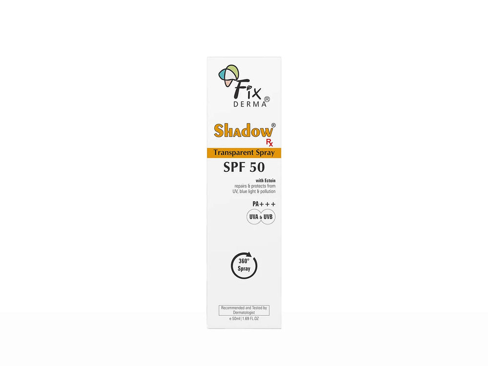 Fixderma Shadow Rx Transparent Spray Sunscreen SPF 50 PA+++