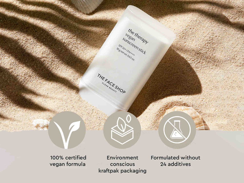 The Face Shop The Therapy Vegan Sunscreen Stick SPF 50+ PA++++