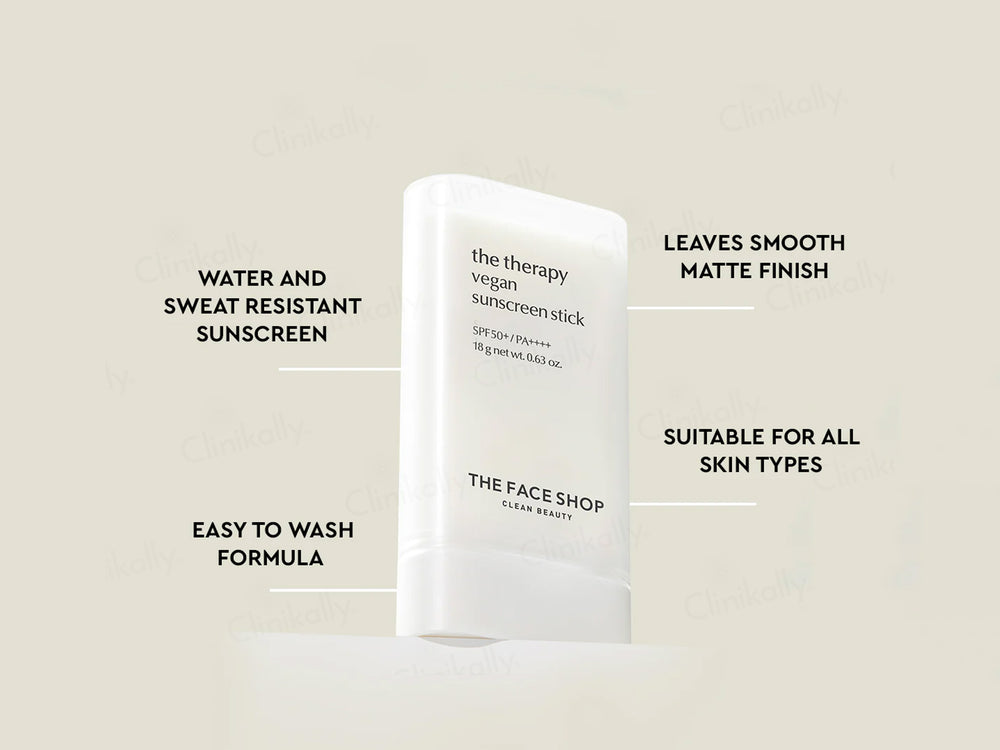 The Face Shop The Therapy Vegan Sunscreen Stick SPF 50+ PA++++