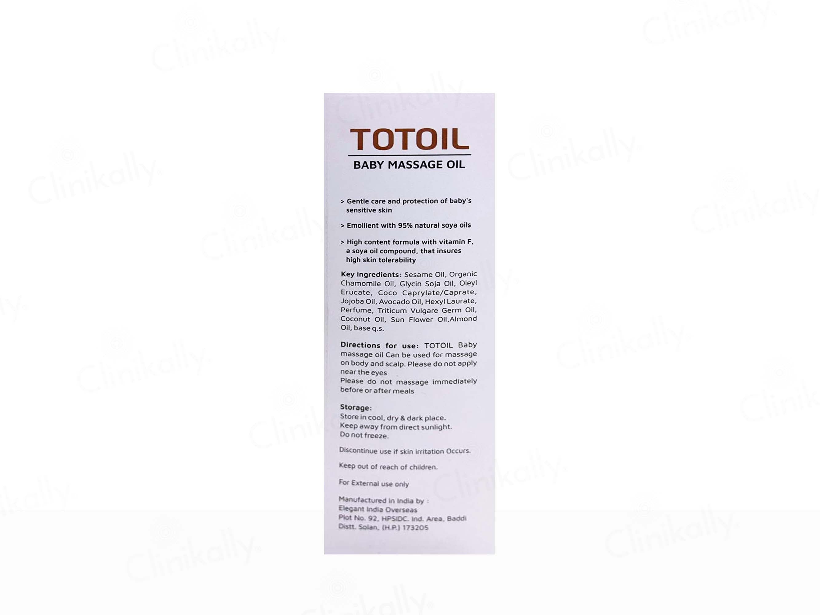 Totoil Baby Massage Oil