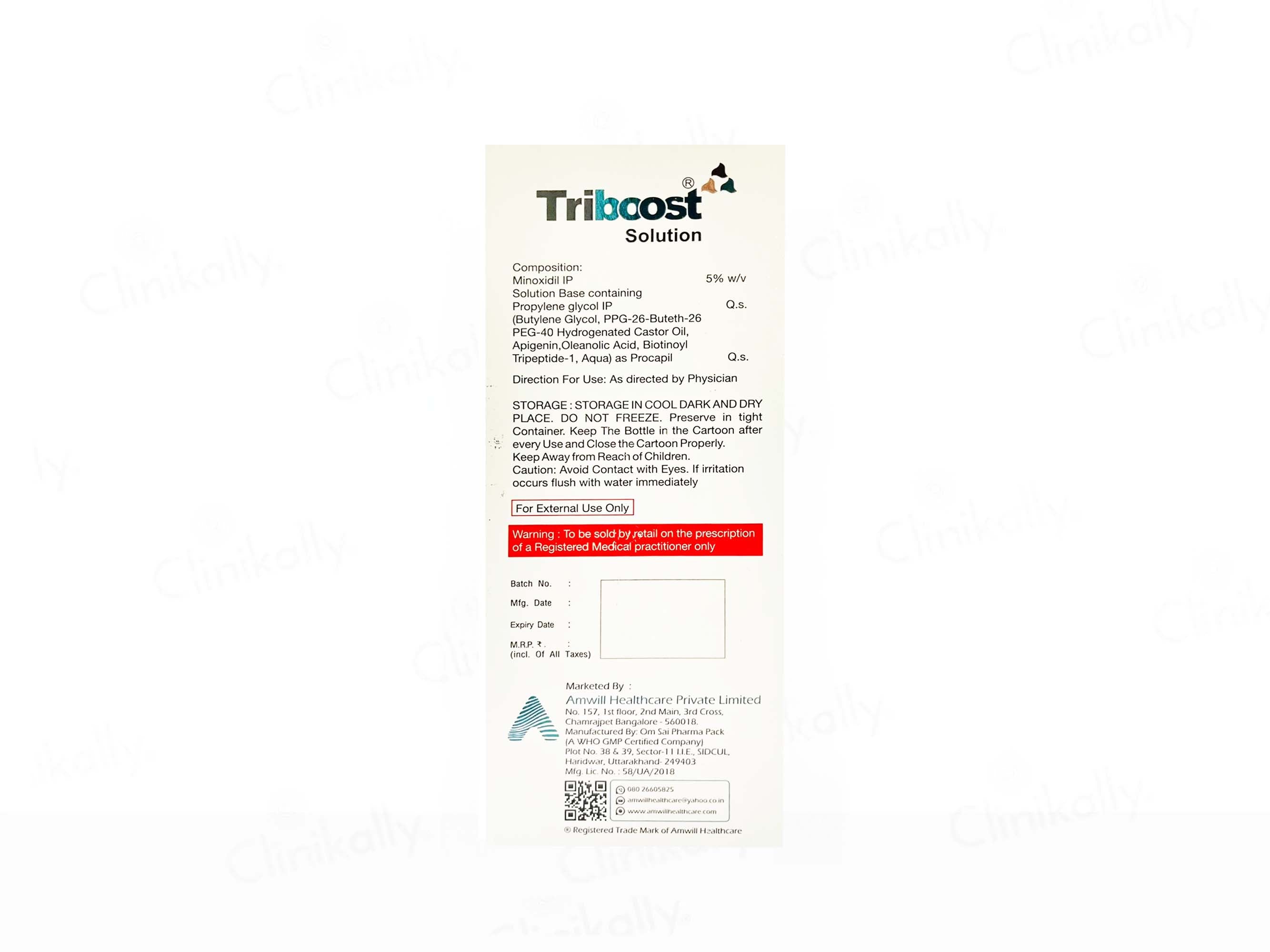 Triboost 5% Topical Solution