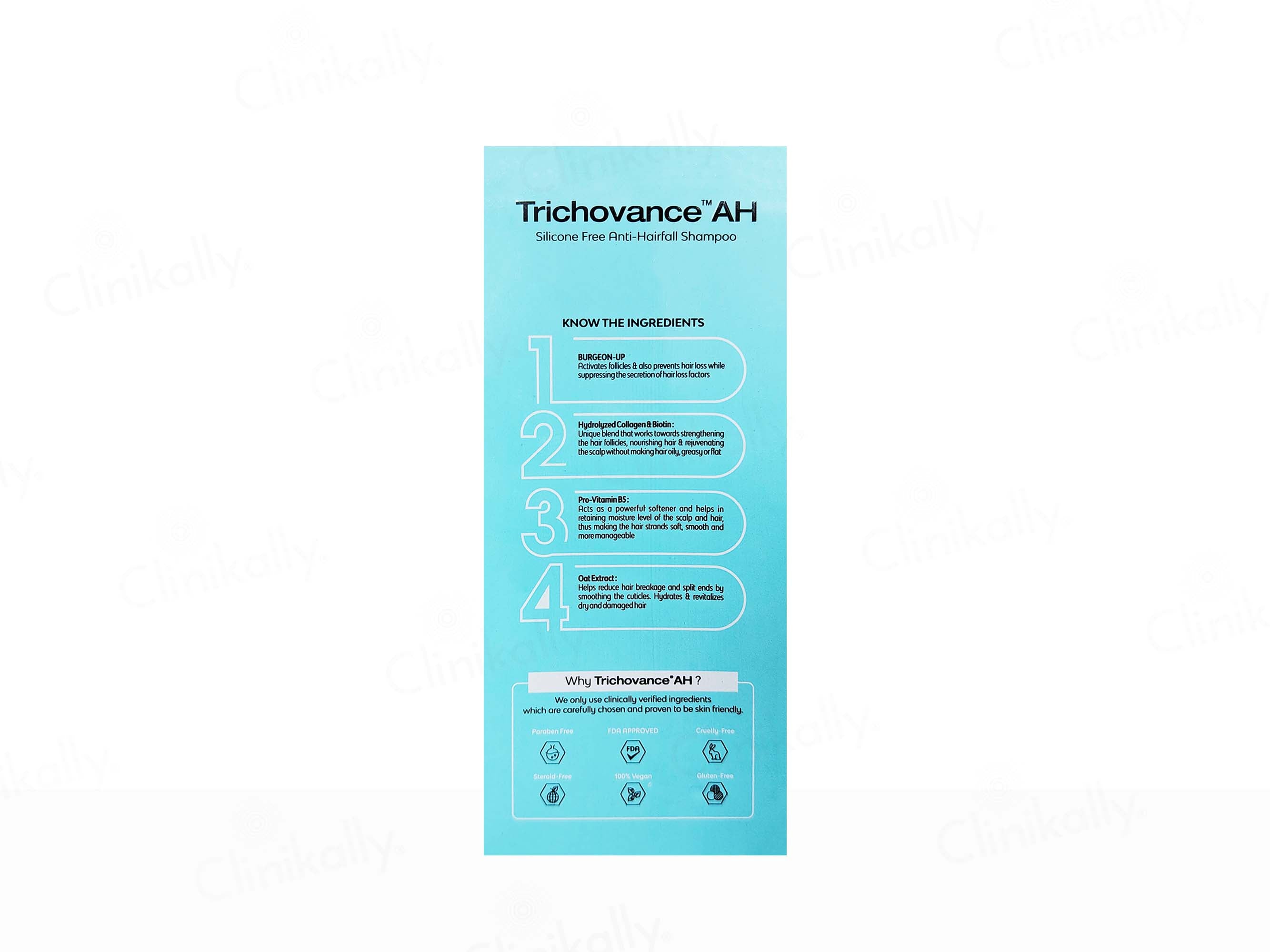 Trichovance AH Silicone-Free Anti-Hairfall Shampoo