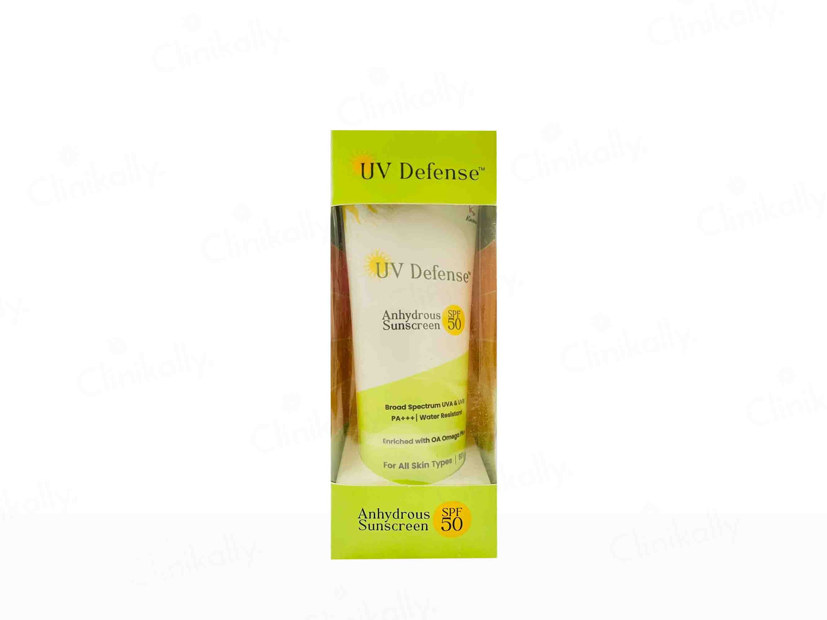 UV Defense Anhydrous Sunscreen SPF 50 PA+++