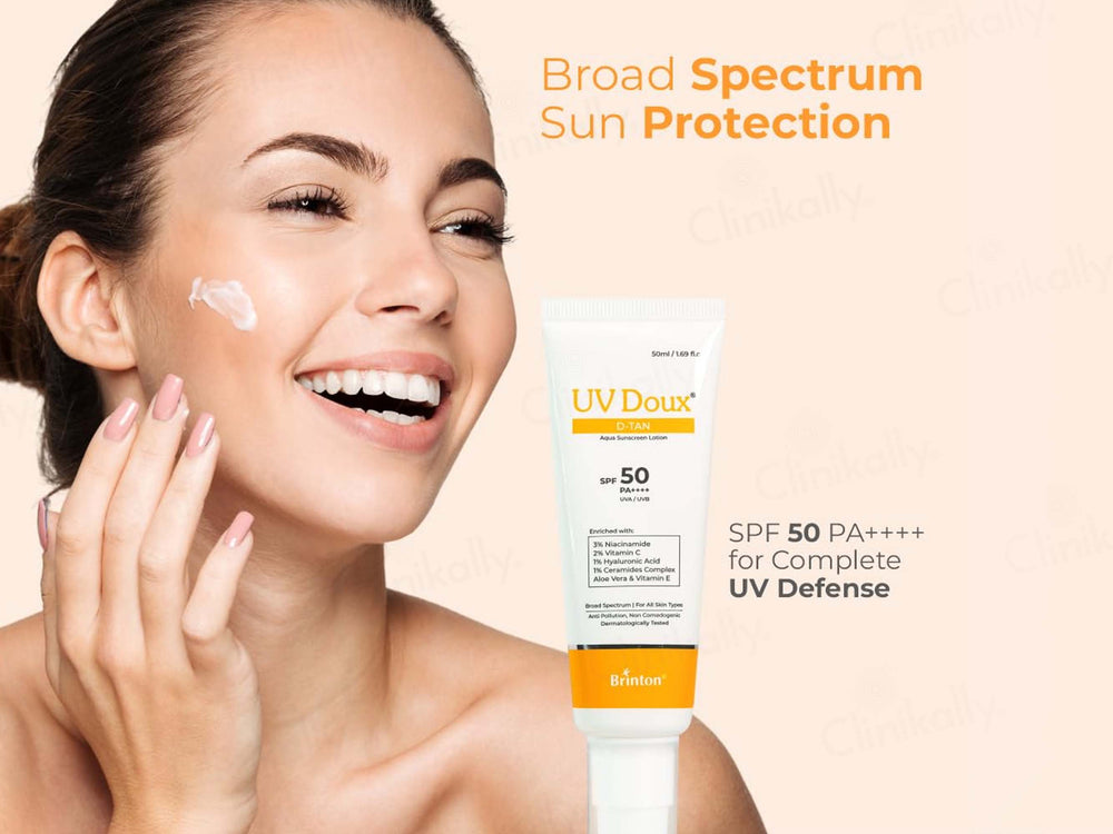 UV Doux D-Tan Aqua Sunscreen Lotion SPF 50 PA++++