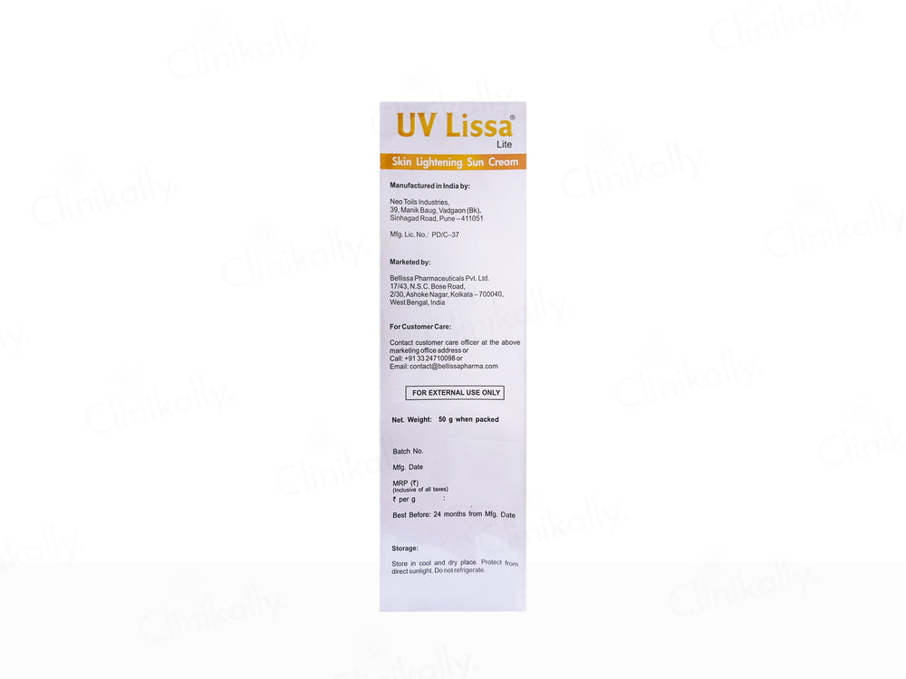 UV Lissa Lite Skin Lightening Sun Cream SPF 30 PA+++