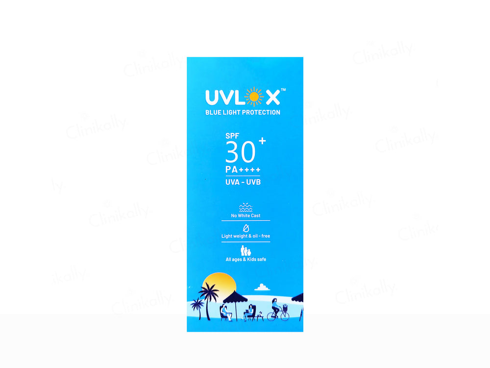 Uvlox Blue Light Protection Sunscreen SPF 30+ PA++++