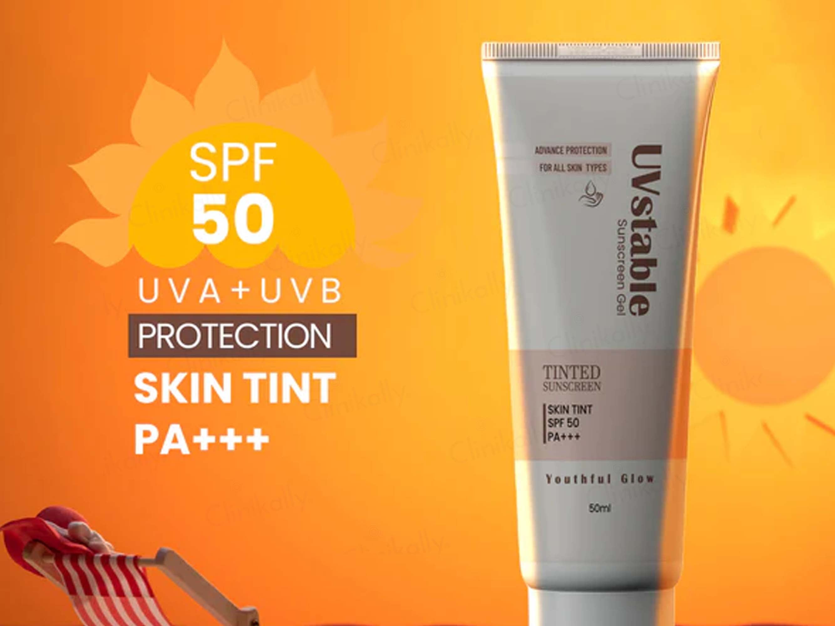 UVstable Tinted Sunscreen Gel SPF 50 PA+++