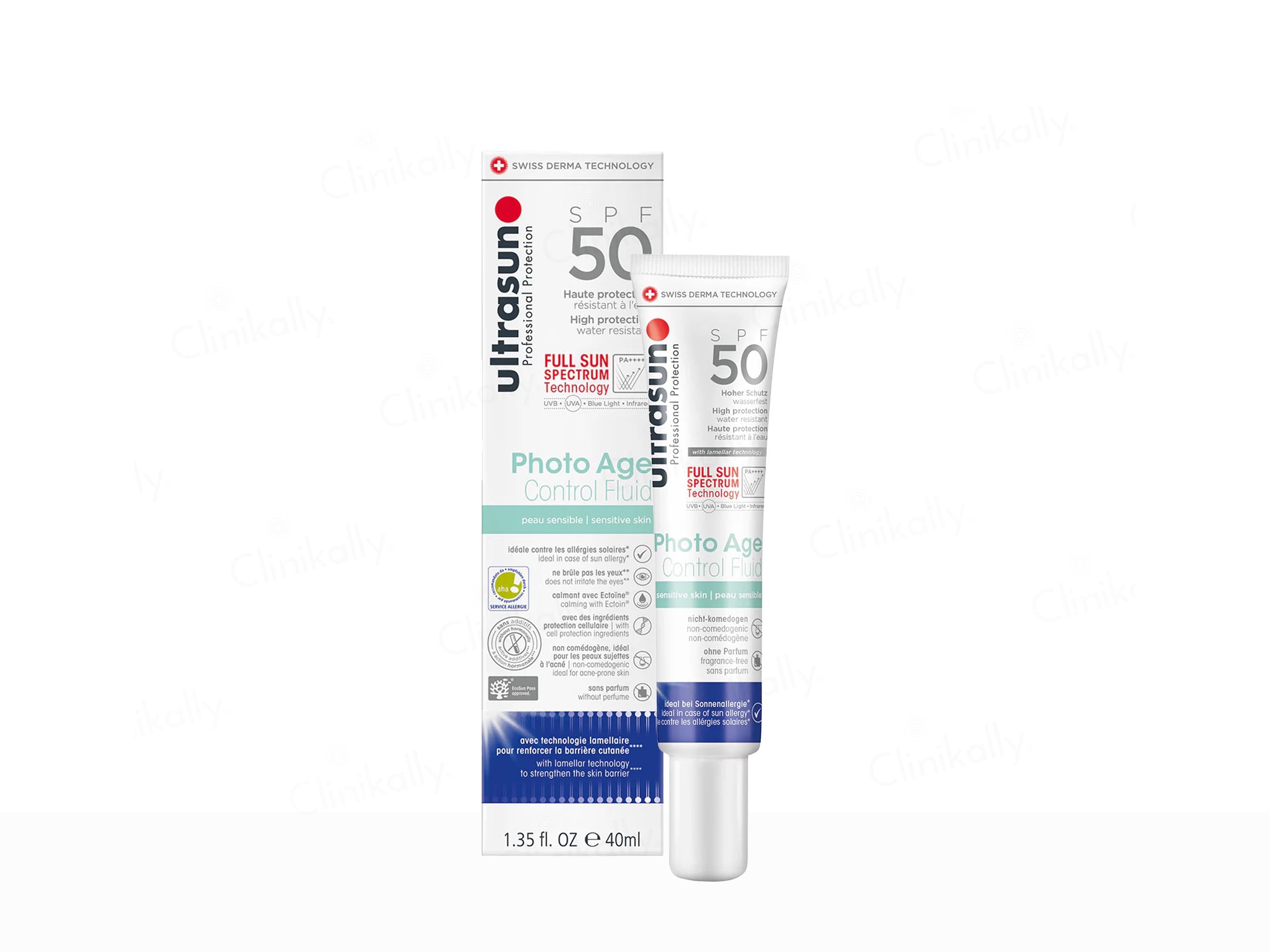 Ultrasun Photo Age Control Fluid Sunscreen For Sensitive Skin SPF 50 PA++++