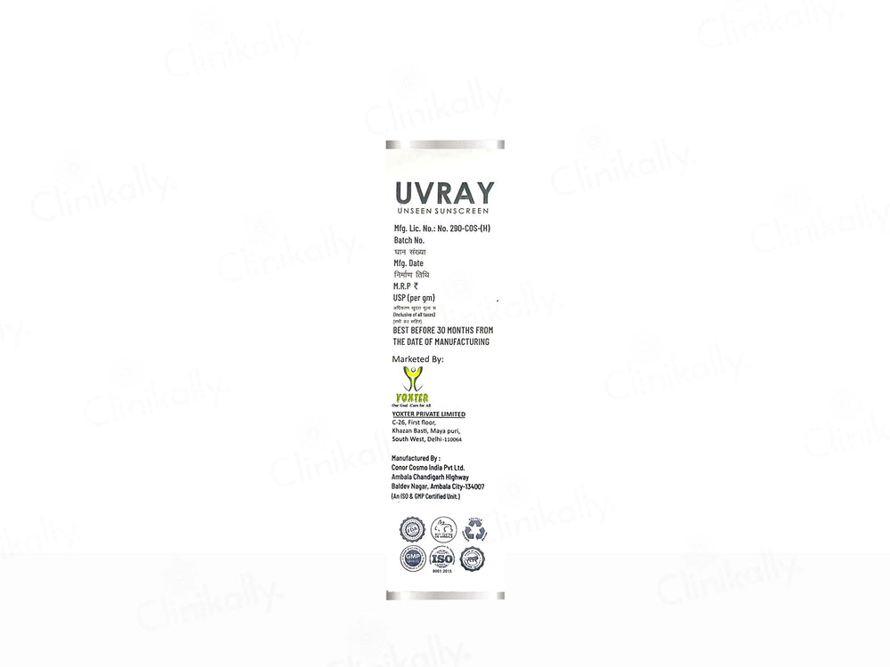 Uvray Unseen Sunscreen Gel SPF 50+ PA++++