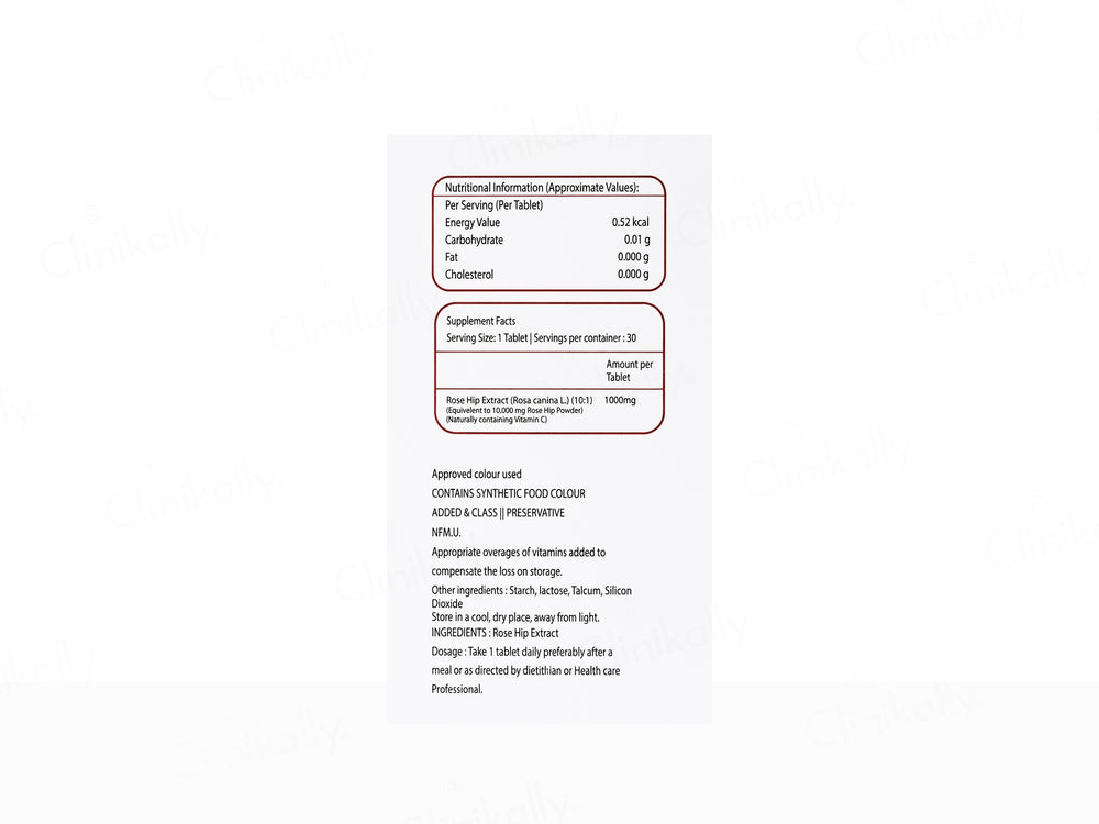 VC-Glow Vitamin C 1000mg Tablet