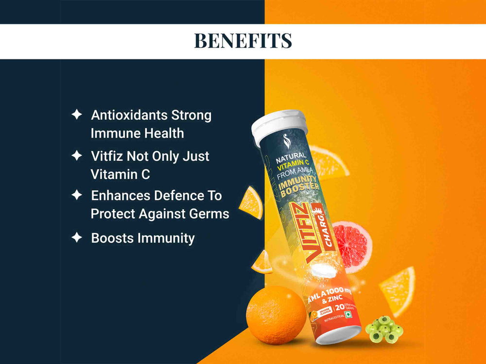 VitFiz Charge Effervescent Tablet - Clinikally