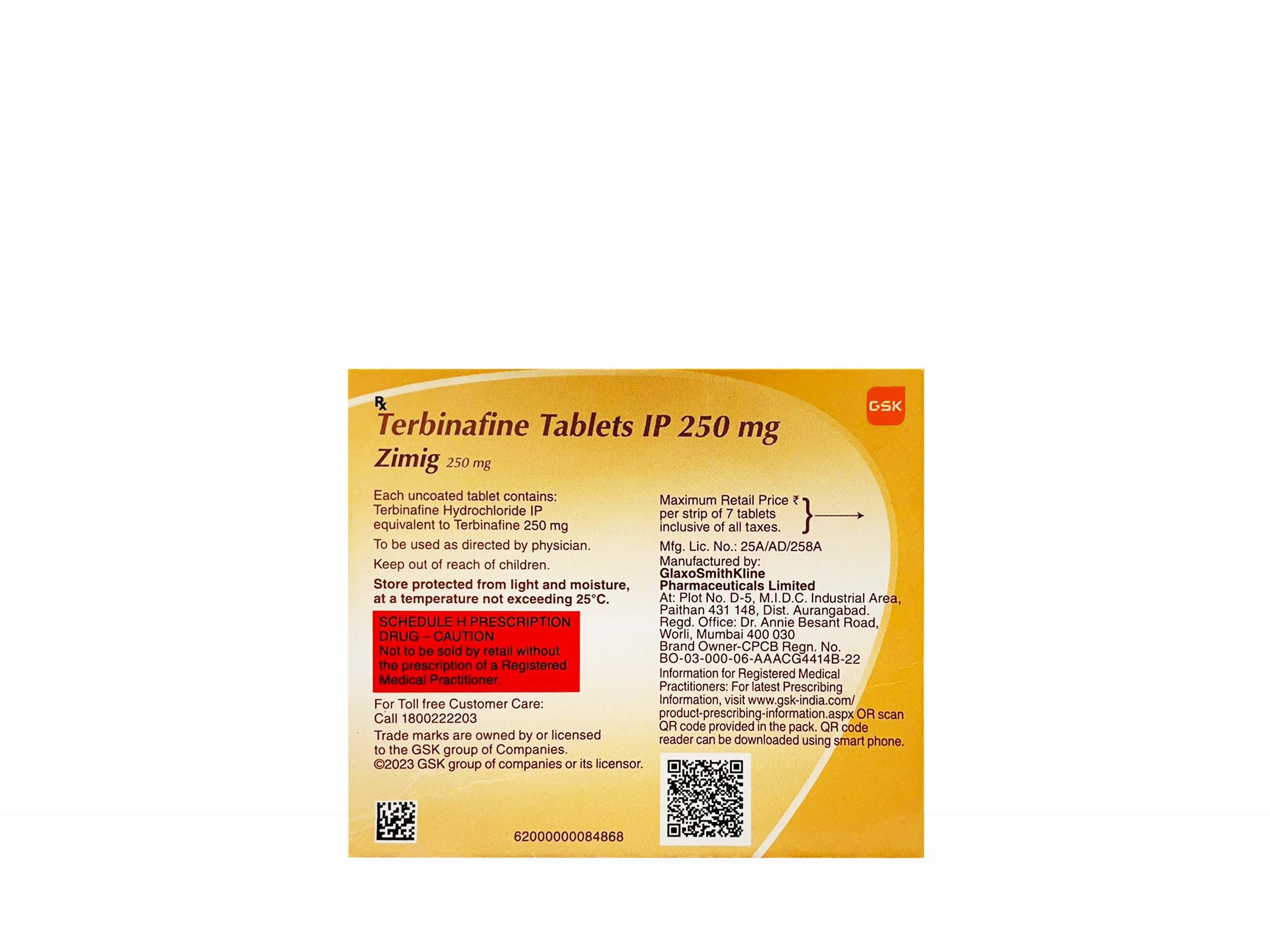 Zimig 250mg Tablet