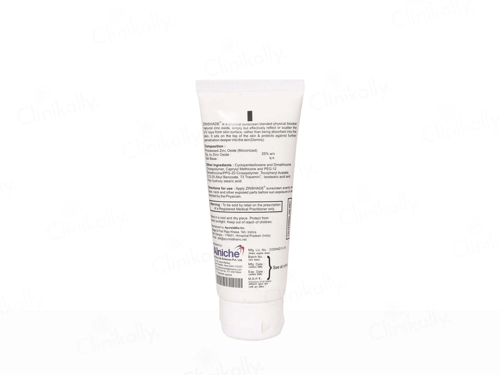 Zinshade Physical Sunscreen SPF 50+