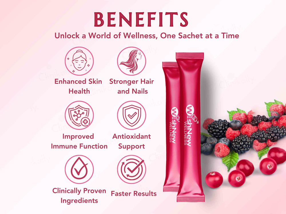 WishNew Wellness Beauty Collagen For Healthy Hair, Skin & Nails
