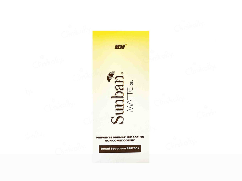 Sunban Matte Gel SPF 30+ Sunscreen