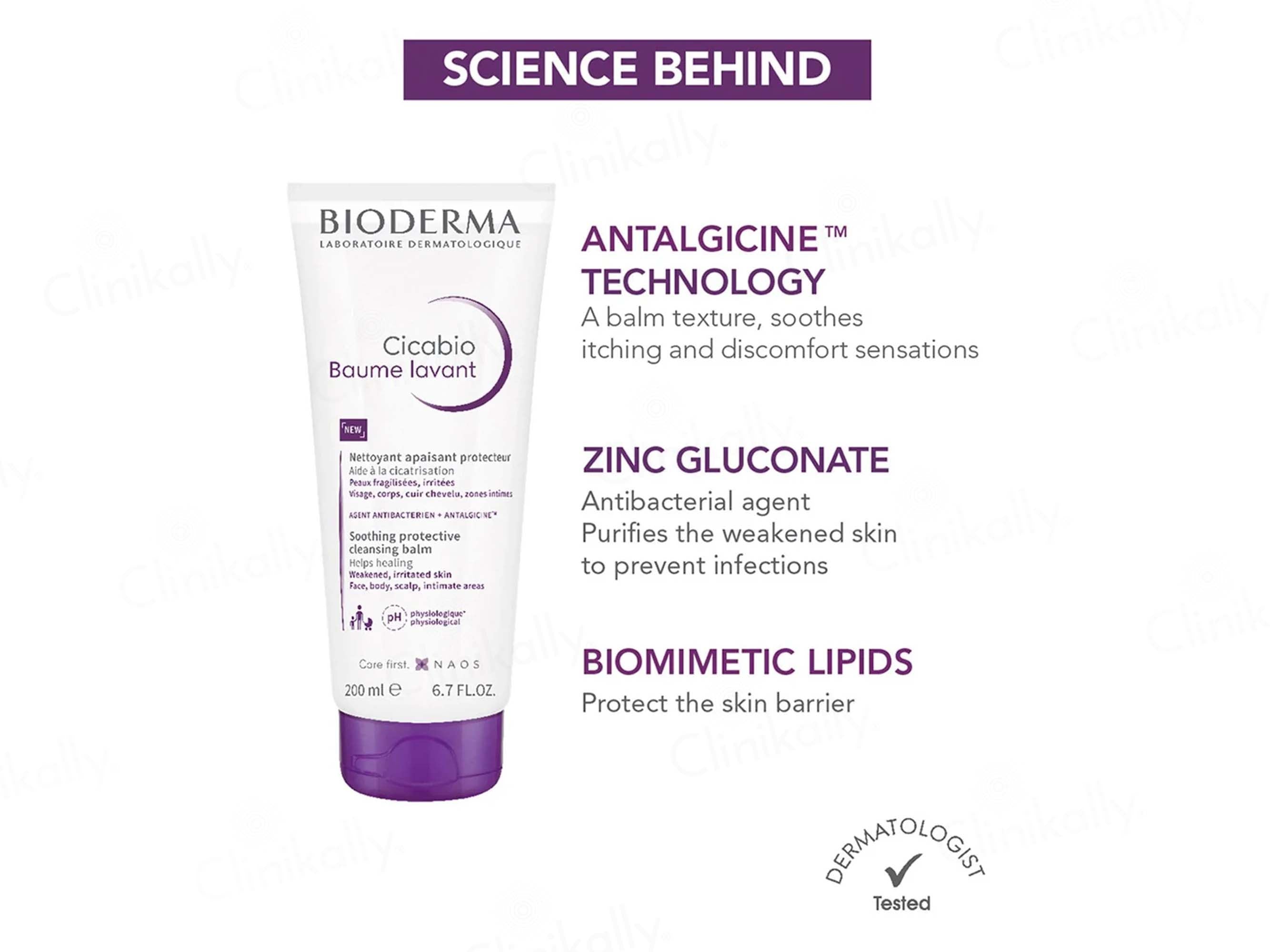 Bioderma Cicabio Baume Lavant Soothing Protective Cleansing Balm