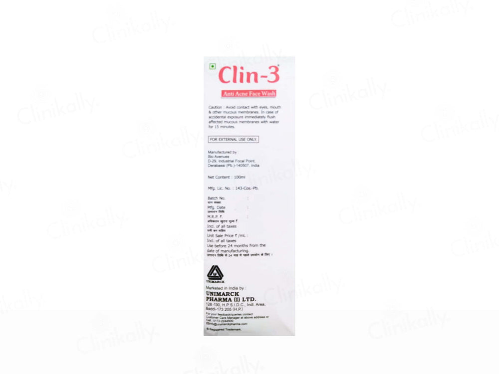 Clin-3 Anti-Acne Face Wash