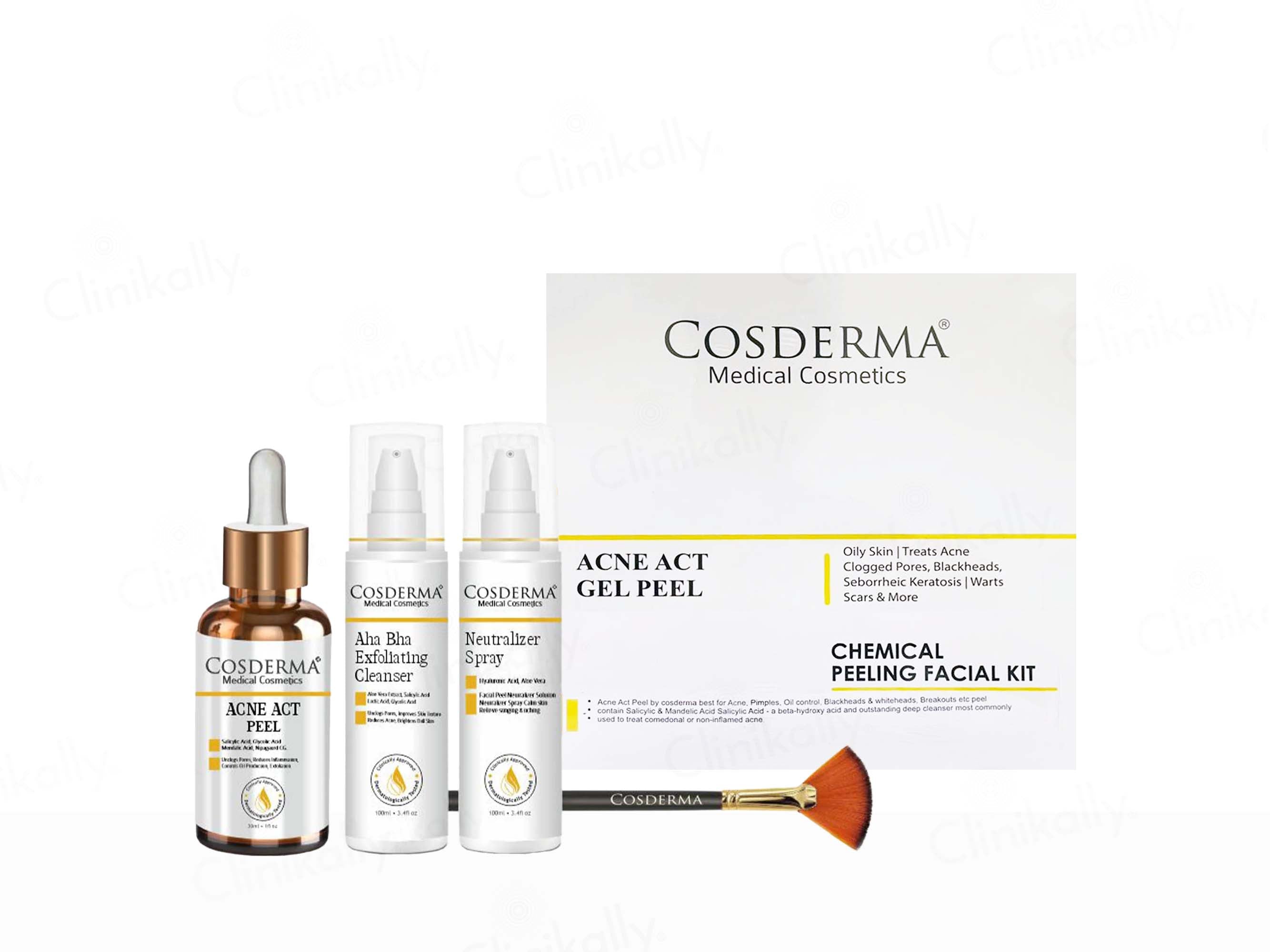 Buy Cosderma Acne Act Gel Peel Chemical Peeling Facial Kit Online ...