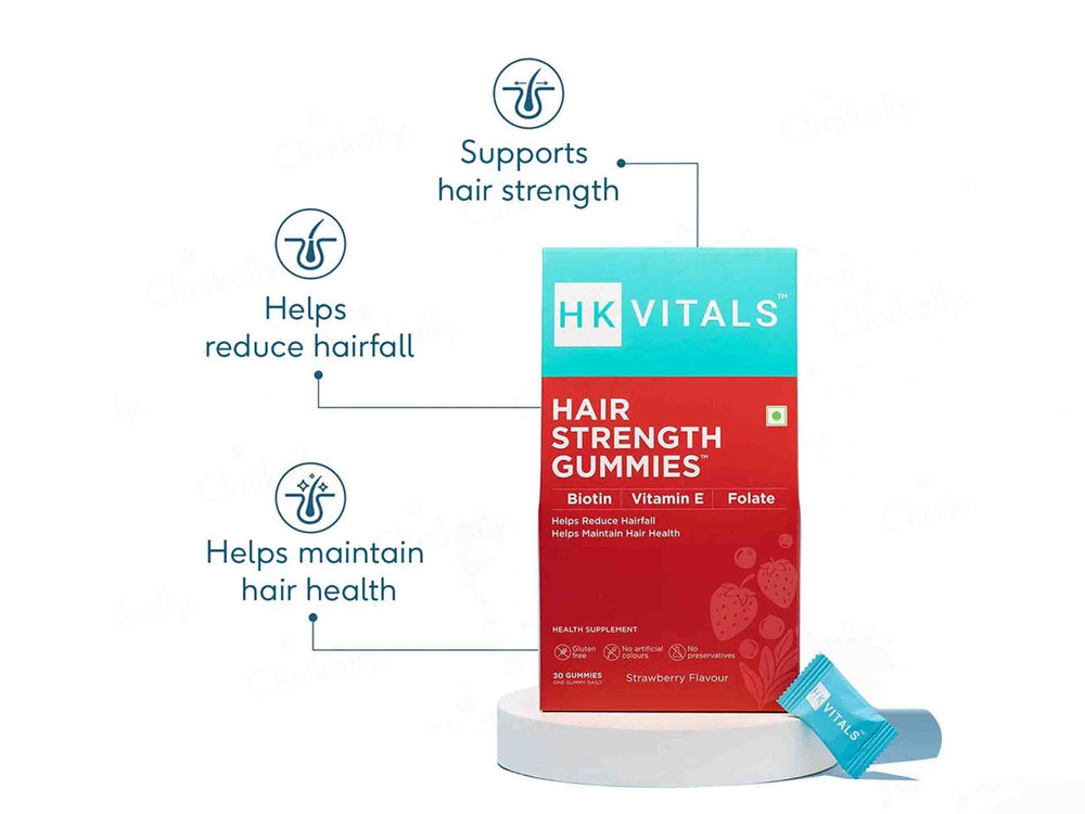 HK Vitals Biotin Gummies Strawberry