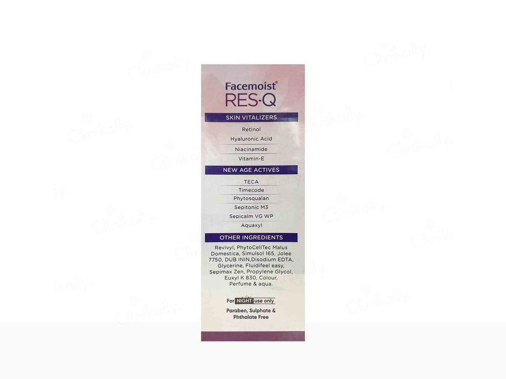 Facemoist RES-Q Night Repair Serum