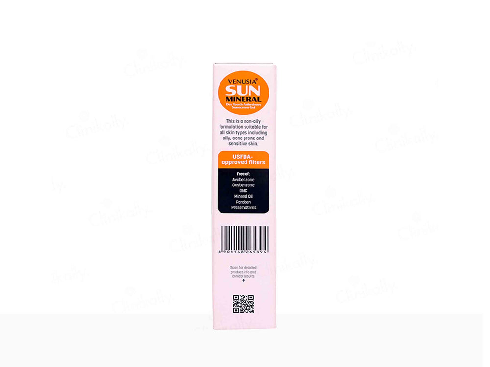 Venusia Sun Mineral Dry Touch Sunscreen Gel SPF 65+ PA++++